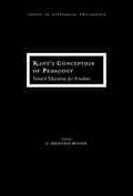 Cover: Kant's Conception of Pedagogy - Northwestern University Press