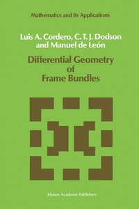 Abbildung von: Differential Geometry of Frame Bundles - Kluwer Academic Publishers