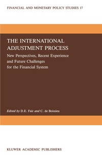 Enlarge image Cover: The International Adjustment Process - Springer