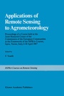 Cover: Applications of Remote Sensing to Agrometeorology - Springer