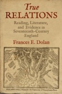 Enlarge image Cover: True Relations - University of Pennsylvania Press