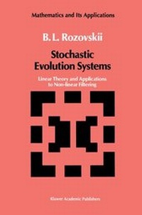 Enlarge image Cover: Stochastic Evolution Systems - Springer