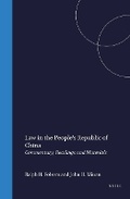 Cover: Law in the People's Republic of China - Kluwer Academic Publishers