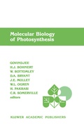 Cover: Molecular Biology of Photosynthesis - Springer