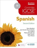 Cover: Cambridge IGCSE (R) Spanish Student Book Second Edition - Hodder Education