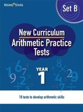 Cover: New Curriculum Arithmetic Tests Year 1 Set B - Rising Stars UK Ltd