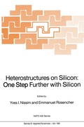 Cover: Heterostructures on Silicon: One Step Further with Silicon - Kluwer Academic Publishers