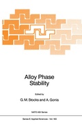 Cover: Alloy Phase Stability - Kluwer Academic Publishers