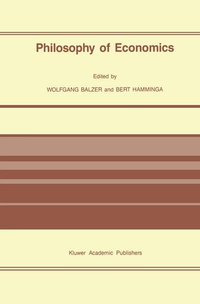 Enlarge image Cover: Philosophy of Economics - Kluwer Academic Publishers