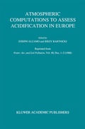 Cover: Atmospheric Computations to Assess Acidification in Europe - Kluwer Academic Publishers