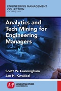 Cover: Analytics and Tech Mining for Engineering Managers - Momentum Press