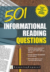 Enlarge image Cover: 501 Informational Reading Questions - Learning Express Llc