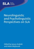 Cover: Neurolinguistic and Psycholinguistic Perspectives on SLA - Multilingual Matters
