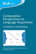 Cover: Comparative Perspectives on Language Acquisition - Multilingual Matters