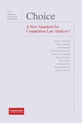 Cover: Choice - A New Standard for Competition Law Analysis? - Institut de droit de la concurrence