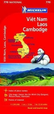 Abbildung von: Michelin Vietnam Laos Cambodia Map # 770 - Michelin Travel Publications