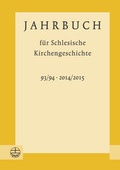 Cover: Jahrbuch f&uuml;r Schlesische Kirchengeschichte - Evangelische Verlagsanstalt