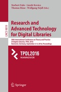 Cover: Research and Advanced Technology for Digital Libraries - Springer