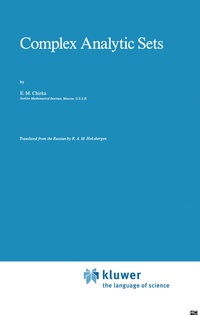 Abbildung von: Complex Analytic Sets - Kluwer Academic Publishers