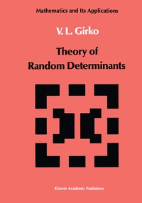 Abbildung von: Theory of Random Determinants - Kluwer Academic Publishers