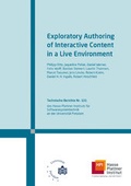 Cover: Exploratory authoring of interactive content in a live environment - Universit&auml;tsverlag Potsdam