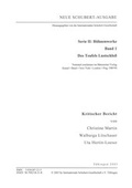 Cover: Neue Schubert-Ausgabe. Kritische Berichte / B&uuml;hnenwerke / Des Teufels Lustschloss - Internationale Schubert-Gesellschaft