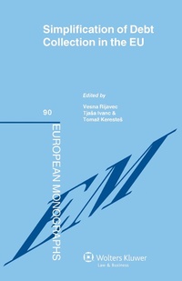 Enlarge image Cover: Simplification of Debt Collection in the EU - Kluwer Law International