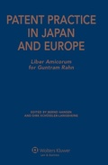 Cover: Patent Practice in Japan and Europe - Kluwer Law International