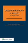 Cover: Dispute Resolution in Austria - Kluwer Law International