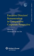 Cover: Executive Directors' Remuneration in Comparative Corporate Perspective - Kluwer Law International