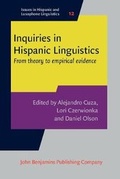 Cover: Inquiries in Hispanic Linguistics - John Benjamins Publishing Co