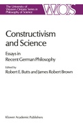 Cover: Constructivism and Science - Kluwer Academic Publishers