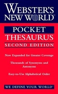 Cover: Webster's New World Pocket Thesaurus, Second Edition - HarperCollins