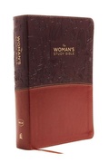 Cover: NKJV, The Woman's Study Bible, Leathersoft, Brown/Burgundy, Red Letter, Full-Color Edition - Thomas Nelson Publishers
