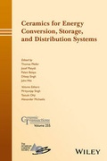Cover: Ceramics for Energy Conversion, Storage, and Distribution Systems - Wiley