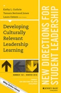 Cover: Developing Culturally Relevant Leadership Learning - Jossey-Bass