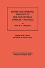 Cover: Entire Holomorphic Mappings in One and Several Complex Variables - Princeton University Press