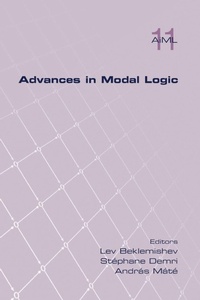 Enlarge image Cover: Advances in Modal Logic Volume 11 - College Publications