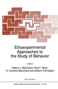 Cover: Ethoexperimental Approaches to the Study of Behavior - Kluwer Academic Publishers