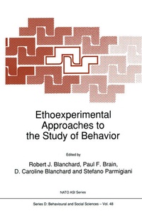 Enlarge image Cover: Ethoexperimental Approaches to the Study of Behavior - Springer