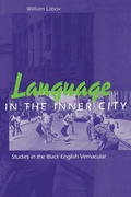 Cover: Language in the Inner City - University of Pennsylvania Press