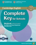 Cover: Complete Key for Schools for Spanish Speakers Workbook without Answers with Audio CD - Cambridge English