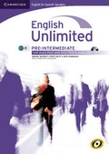Cover: English Unlimited for Spanish Speakers Pre-intermediate Self-study Pack (Workbook with DVD-ROM and Audio CD) - Cambridge University Press