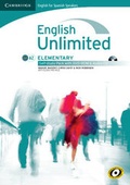 Cover: English Unlimited for Spanish Speakers Elementary Self-study Pack (Workbook with DVD-ROM and Audio CD) - Cambridge University Press