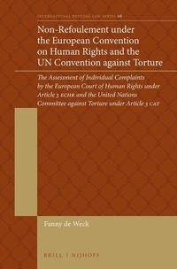 Enlarge image Cover: Non-Refoulement under the European Convention on Human Rights and the UN Convention against Torture - Martinus Nijhoff