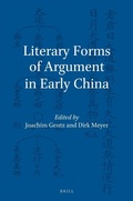 Cover: Literary Forms of Argument in Early China - Brill