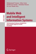 Cover: Mobile Web and Intelligent Information Systems - Springer