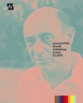 Cover: Journal of the Arnold Sch&ouml;nberg Center 12/2015 - Arnold Sch&ouml;nberg Center