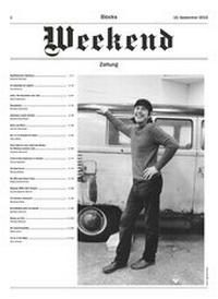 Enlarge image Cover: Blocks Weekend Zeitung - Neuer Berliner Kunstverein