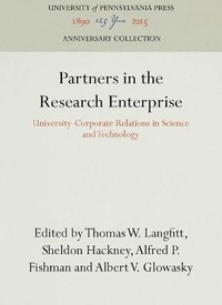 Enlarge image Cover: Partners in the Research Enterprise - University of Pennsylvania Press